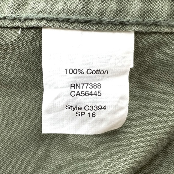 MADEWELL Army Olive Green Zip Up Military Fleet Utility Jacket - Size Small - Picture 13 of 13